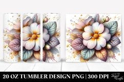 20 Oz Tumbler Sublimation | Wooden Glossy Primrose Small Product Image 1