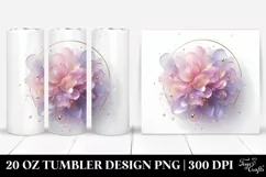 Abstract Shiny Lilac 20 Oz Tumbler Product Image 1