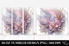 Pastel Shiny Lilac Clipart, Transparent 20 Oz Tumbler Product Image 1
