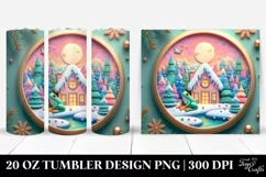3D Embossed Frog Scene Clipart 20 Oz Tumbler Product Image 1