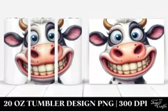 Funny Cow Confusion Big Teeth | 20 Oz Tumbler Product Image 1