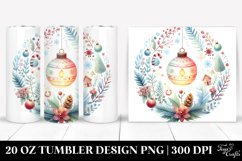 Colorful Pastel Christmas Art Clipart, Transparent 20 Oz Product Image 1