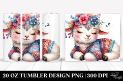 Colorful Boho Baby Lamb | 20 Oz Tumbler Product Image 1