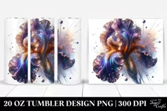 20 Oz Tumbler Sublimation | Shiny Iris Small Metallic Product Image 1