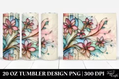 Cherry Blossom Stained Clipart 20 Oz Tumbler Product Image 1