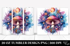 Vibrant Magical Celestial Mushroom 20 Oz Tumbler Product Image 1