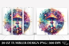 Vibrant Magical Celestial Mushroom 20 Oz Tumbler Product Image 1
