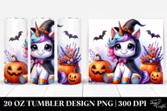 Baby Unicorn Halloween Scenery | 20 oz Tumbler Product Image 1