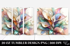 Glossy Calla Lily, Pastel 20 Oz Tumbler Product Image 1