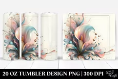Bright Calla Lily, Pastel 20 Oz Tumbler Product Image 1