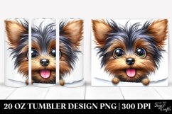 Crazy Furr Funny Yorkipoo Watercolor | 20 Oz Tumbler Product Image 1