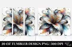 Glossy Lily Golden Insertions | 20 Oz Tumbler Product Image 1
