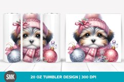 Watercolor Havanese Winter Ornaments | 20 oz Tumbler Product Image 1