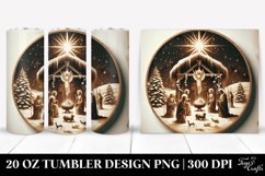 Retro Nativity Scene Design 20 Oz Tumbler Product Image 1