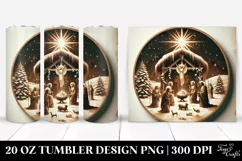 Retro Nativity Scene Design 20 Oz Tumbler Product Image 1