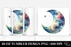 Whimsical Moon Watercolor | 20 Oz Tumbler Product Image 1