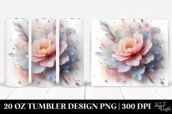Golden Carnation, Pastel 20 Oz Tumbler Product Image 1