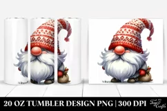 Retro Funny Gnome Design | 20 oz Tumbler Product Image 1