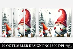 Retro Funny Gnome Design | 20 oz Tumbler Product Image 1