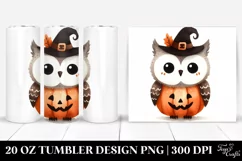 Halloween Owl Clipart 20 Oz Tumbler Product Image 1
