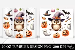 Cute Owl, Halloween 20 Oz Tumbler Product Image 1