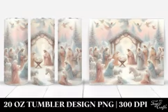 Pastel Nativity Scene Design 20 Oz Tumbler Product Image 1