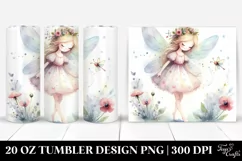 Whimsical Watercolor Fairy | 20 oz Tumbler Product Image 1