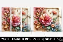 Small Stained Carnation, Pastel 20 Oz Tumbler Product Image 1