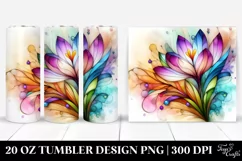 Wooden Small Crocus Sticker 20 Oz Tumbler Product Image 1