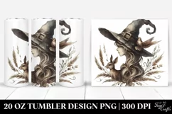Simple Vintage Witch Clipart 20 Oz Tumbler Product Image 1