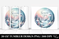 3D Christmas Winter Scene | 20 oz Tumbler Product Image 1