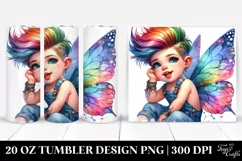 Happy Baby Fairy Model Pose | 20 oz Tumbler Product Image 1