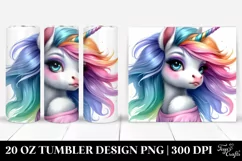 Baby Unicorn Poses 20 Oz Tumbler Product Image 1