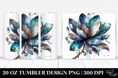 20 Oz Tumbler Sublimation | Glossy Magnolia Sublimation Product Image 1