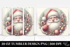 Retro Santa Christmas Design 20 Oz Tumbler Product Image 1