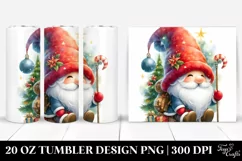 Colorful Watercolor Gnome | 20 oz Tumbler Product Image 1