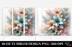 Abstract Shiny Lobelia | 20 oz Tumbler Product Image 1