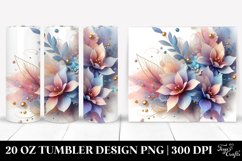 Abstract Shiny Lobelia | 20 oz Tumbler Product Image 1