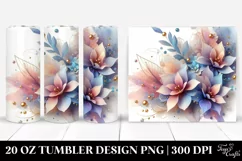 Abstract Shiny Lobelia | 20 oz Tumbler Product Image 1