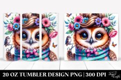 Whimsical Baby Owl PNG Product Image 1