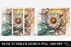 Stained Sunflower | 20 oz Tumbler Product Image 1