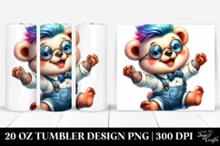 Cute Baby Bear Watercolor | 20 oz Tumbler Product Image 1