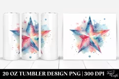 Colorful Pastel Star Clipart 20 Oz Tumbler Product Image 1