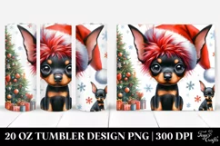 Winter Doberman Pinscher, Transparent PNG Product Image 1