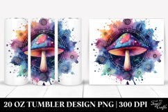 Vibrant Magical Celestial Mushroom 20 Oz Tumbler Product Image 1