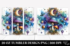 Vibrant Magical Celestial Mushroom 20 Oz Tumbler Product Image 1