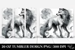 Simple Werewolf Clipart 20 Oz Tumbler Product Image 1