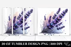 20 Oz Tumbler Sublimation | Shiny Lavender Clipart Product Image 1