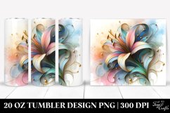 Lily Stained Clipart 20 Oz Tumbler Product Image 1
