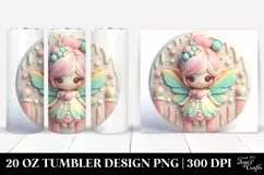 Christmas Fairy with Candy Edges 20 Oz Tumbler Product Image 1